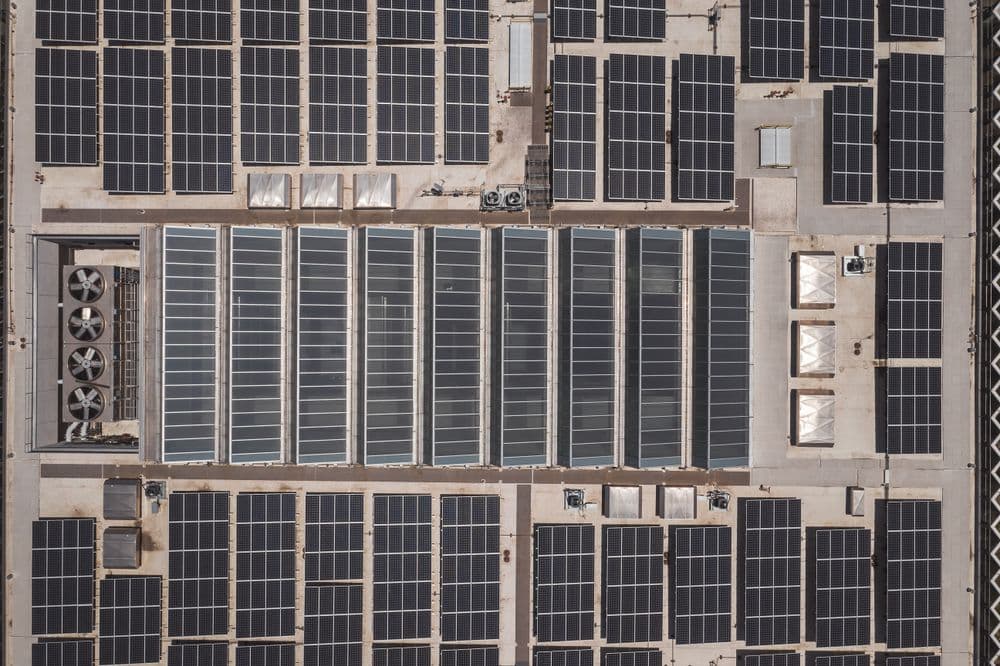 Commercial rooftop solar array